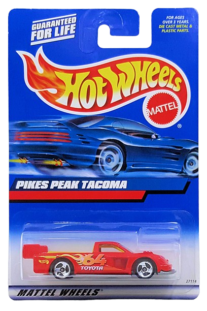 Hot Wheels 2000 - Collector # 148/250 - Pikes Peak Tacoma - Red / #64 - USA 'Square' Card