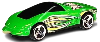 Hot Wheels 2000 - Collector # 183/250 - Buick Wildcat - Green - 3 Spokes - USA Square Card