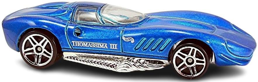 Hot Wheels 2001 - Collector # 098/240 - Thomasimma III - Blue - PR5 Wheels - USA Card