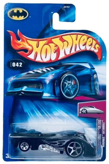 Hot Wheels 2004 - Collector # 042/212 - First Editions 42/100 - Hardnoze Batmobile - Flat Black - USA