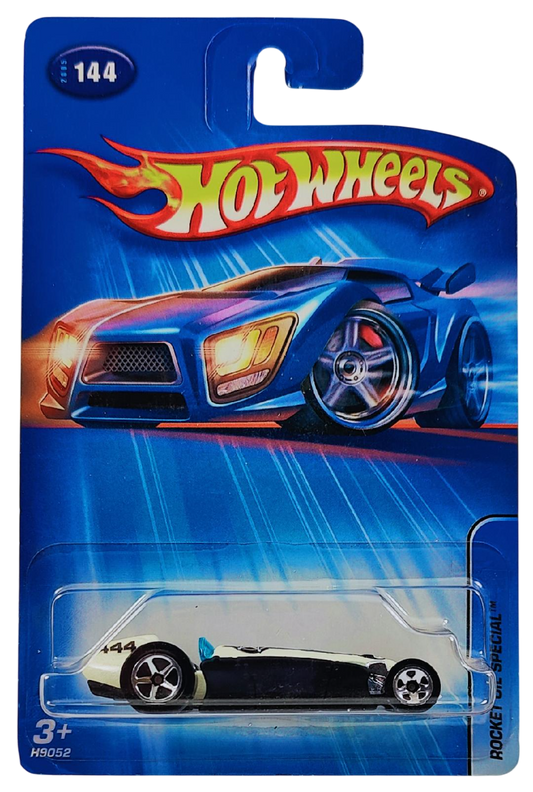 Hot Wheels 2005 - Collector # 144/183 - Rocket Oil Special - Pearl White - 5 Spokes - USA '05 Card