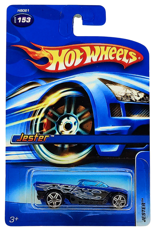 Hot Wheels 2005 - Collector # 153/183 - Jester - Blue - Transparent Blue Roof - PR5 Wheels - USA '06 Card