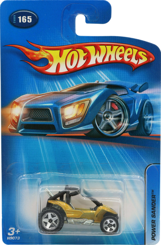 Hot Wheels 2005 - Collector # 165/183 - Power Sander - Metallic Gold - USA '05 Card