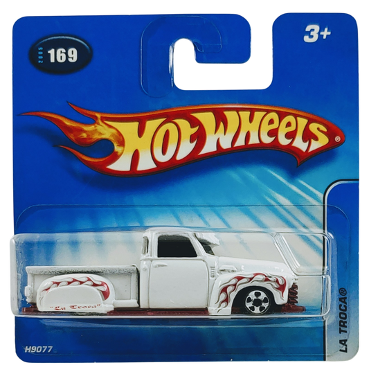 Hot Wheels 2005 - Collector # 169/183 - La Troca - White - 5 Spoke Wheels - '05 International Short Card