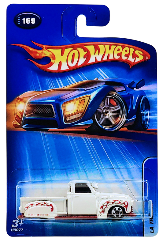 Hot Wheels 2005 - Collector # 169/183 - La Troca - White - 5 Spoke Wheels - USA '05 Card