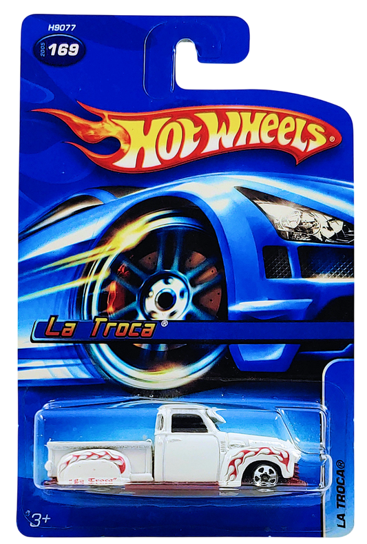 Hot Wheels 2005 - Collector # 169/183 - La Troca - White - 5 Spoke Wheels - USA '06 Card