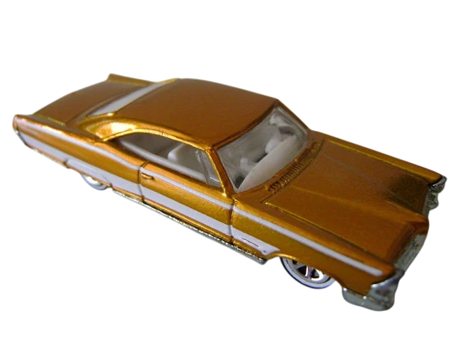 Hot Wheels 2006 - Classics Series 2 # 12/30 - 1965 Pontiac Bonneville - Spectraflame Gold - 7 Spokes with White Walls - Metal/Metal - Limited Edition