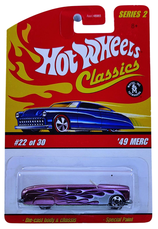Hot Wheels 2006 - Classics Series 2 # 22/30 - '49 Merc (Convertible) - Spectraflame Purple - Metal/Metal - 5 Spokes on BF Goodrich Tires - Limited Edition