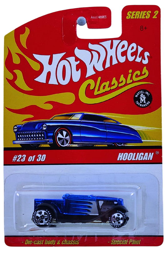 Hot Wheels 2006 - Classics Series 2 # 23/30 - Hooligan - Spectraflame Blue - 5 Spokes with Good Year Tires - Metal/Metal - Limited Edition