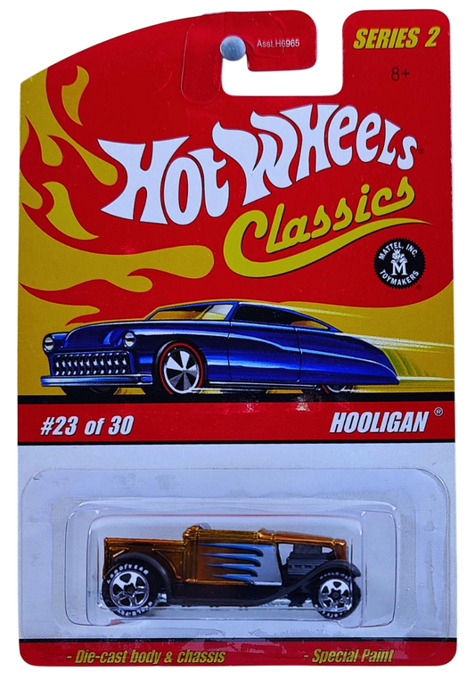 Hot Wheels 2006 - Classics Series 2 # 23/30 - Hooligan - Spectraflame Dark Gold - 5 Spokes with Good Year Tires - Metal/Metal - Limited Edition
