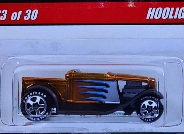 Hot Wheels 2006 - Classics Series 2 # 23/30 - Hooligan - Spectraflame Dark Gold - 5 Spokes with Good Year Tires - Metal/Metal - Limited Edition