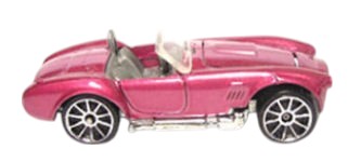 Hot Wheels 2007 - Collector # 097/180 - Code Car 13/24 - Shelby Cobra 427 S/C - Metalflake Purple - Metal Body & Base - 10 Spoke Wheels - Opening Hood - Short Card
