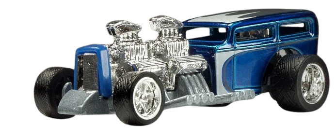 Hot Wheels 2007 - Street Show Series 09/32 - Way 2 Fast - Metalflake Blue - Street Show 5 Spoke (SS5SP) on Rubber Tires - Metal/Metal - Walmart Exclusive