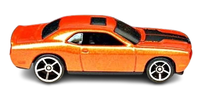 Hot Wheels 2008 - Collector # 016/196 - New Models 16/40 - Dodge Challenger SRT8 - Metalflake Orange - OH5Sp Wheels - USA Card
