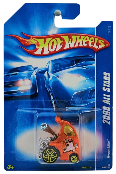 Hot Wheels 2008 - Collector # 056/196 - All Stars - Hyper Mite - Orange - USA Card