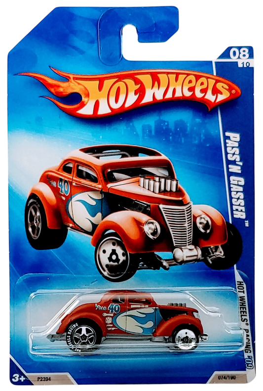 Hot Wheels 2009 - Collector # 074/190 - Hot Wheels Racing 8/10 - Pass'N Gasser - Matte Brown - USA Card