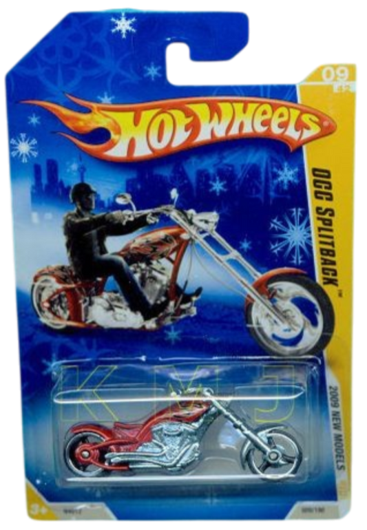 Hot Wheels 2009 - Collector # 009/190 - New Models 9/42 - OCC Splitback - Red - USA 'Snowflake' Card - Target Exclusive