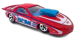 Hot Wheels 2010 - Collector # 102/240 - HW Performance 4/10 - Pro Stock Firebird - Red / B&M Transmission - USA Instant Win Card with Key Chain