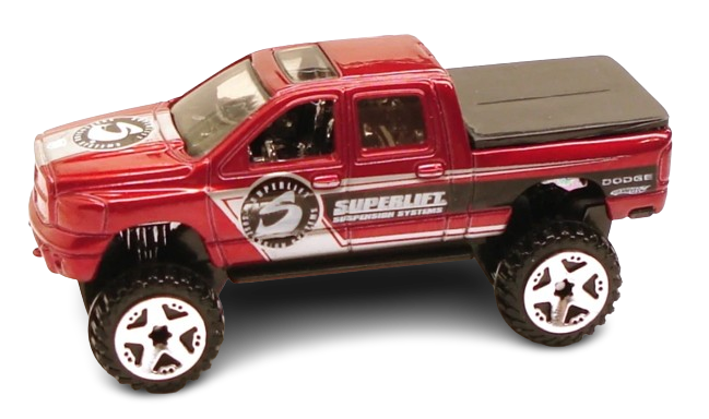 Hot Wheels 2010 - Collector # 108/240 - HW Performance 10/10 - Dodge Ram 1500 - Red / Superlift - OR5 Wheels - USA Card