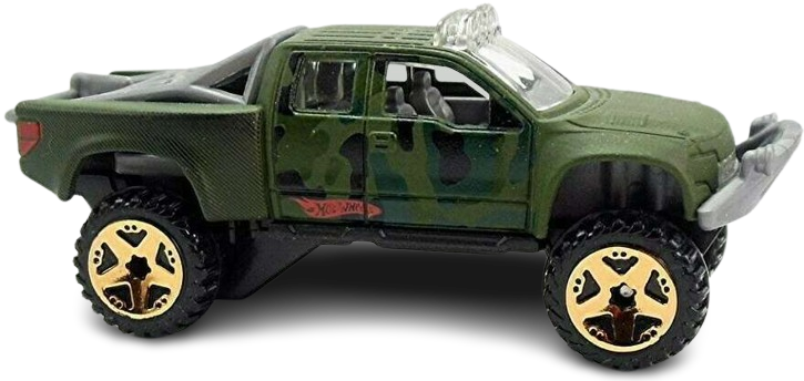 Hot Wheels 2010 - Collector # 027/240 - New Models 27/44 - Sandblaster - Olive Drab Camo - Bronze OR5 Wheels - USA Card