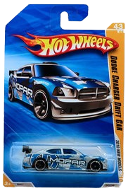 Hot Wheels 2010 - Collector # 043/240 - New Models 43/44 - Dodge Charger Drift Car - Silver - USA