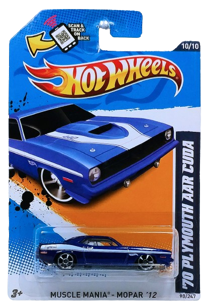 Hot Wheels 2012 Collector 090 247 Muscle Mania Mopar 10 10 KMJ Diecast II