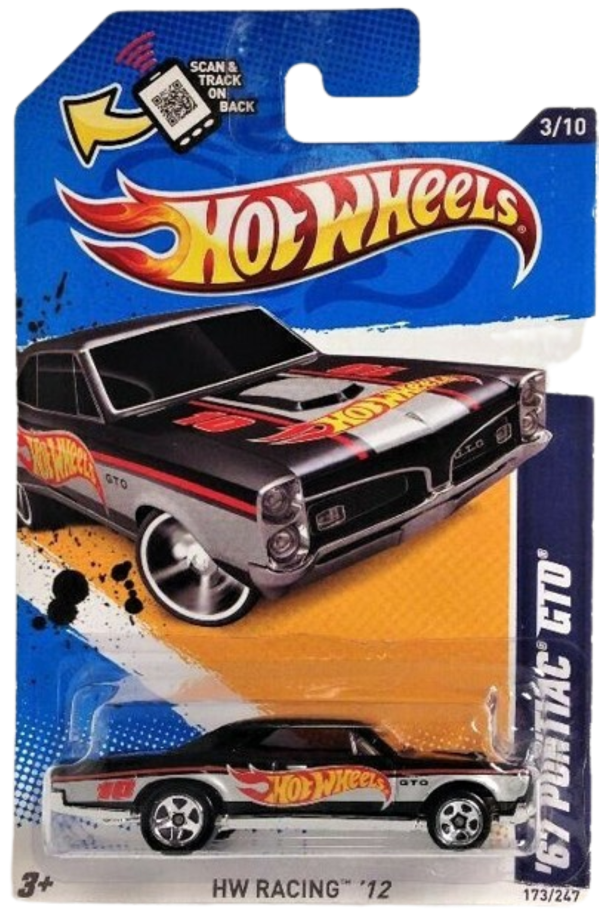 Hot Wheels 2012 '70 Camaro Road Race Black - 1:64 Scale Diecast Car, HW Performance Series 144/247 - View #6