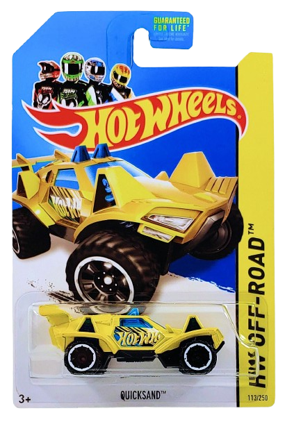 Hot Wheels 2014 - Collector # 113/250 - HW Off-Road / Off Track - Quicksand - Yellow / Hot Wheels Graphics - USA Card