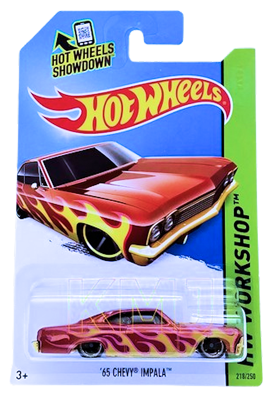 Hot Wheels 2014 - Collector # 218/250 - HW Workshop: Heat Fleet - '65 Chevy Impala - Metalflake Copper - USA