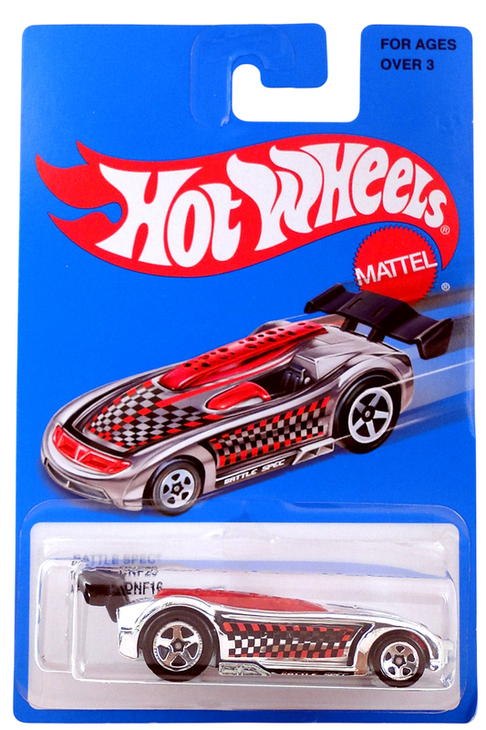 Hot Wheels 2016 - Toy # DNF20 - Ultra Cool Retro - Battle Spec - Chrome - Target Exclusive