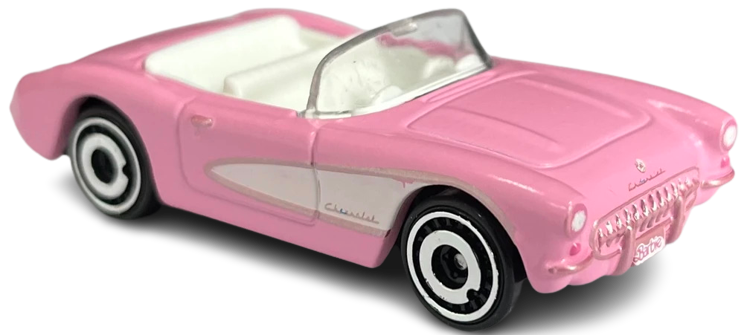 Hot Wheels 2023 - Collector # 183/250 - HW Screen Time 09/10 - New Models - 1956 Corvette - Barbie Pink - Barbie The Movie - USA