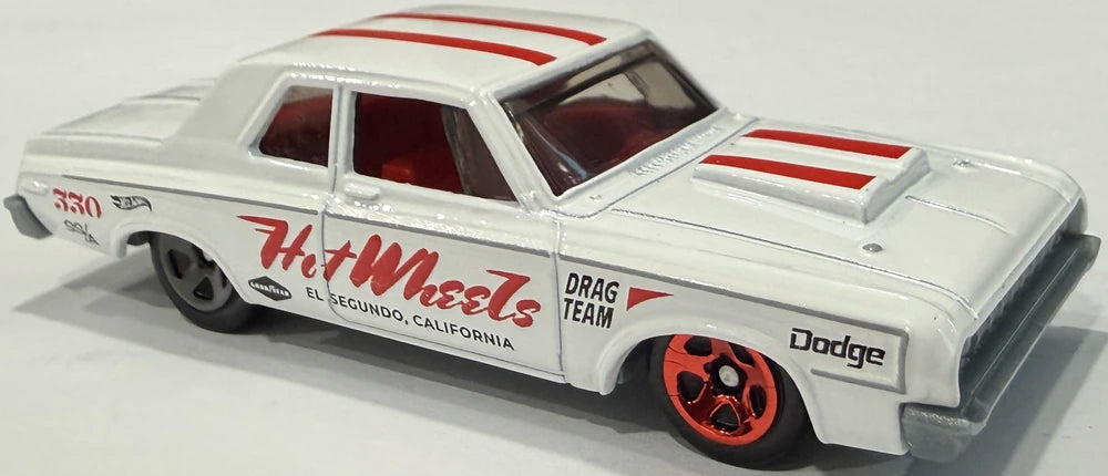 Hot Wheels 2026 - Collector # 126/250 - Drag Racers 6/10 - '64 Dodge 330 - White / Hot Wheels - USA '2026' Card