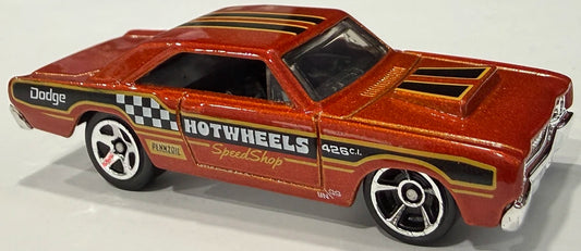 Hot Wheels 2026 - Collector # 104/250 - Drag Racers 5/10 - '68 Dodge Dart - Metalflake Dark Orange - 5 Spoke & MC5 Wheels - USA '2026' Card