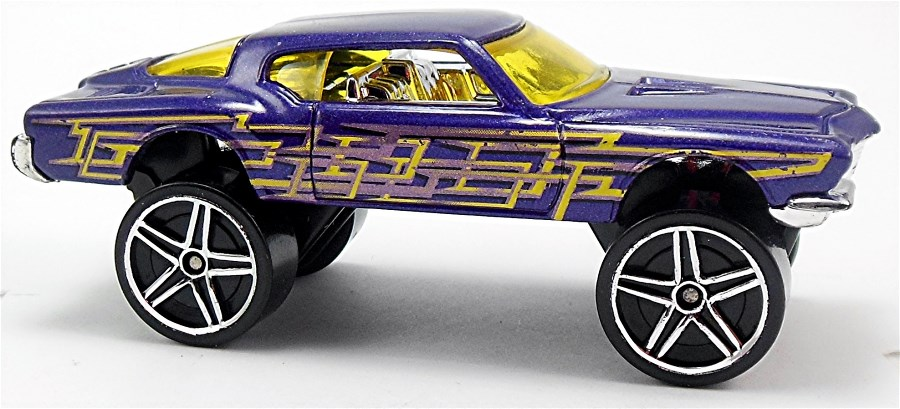 Hot Wheels 2006 - Collector # 102/223 - Hi-Rakers 2/5 - 1971 Buick Riviera (Donk) - Purple - Large PR5 Wheels - USA
