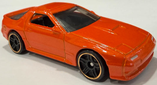 Hot Wheels 2026 - Collector # 113/250 - HW J-Imports 5/10 - '89 Mazda Savanna RX-7 FC3S - Orange - PR5 Wheels - USA '2026' Card
