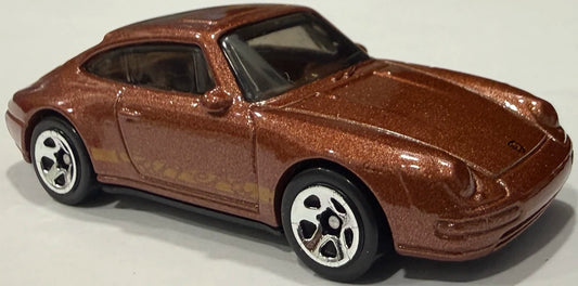Hot Wheels 2026 - Collector # 099/250 - Then and Now 4/10 - '96 Porsche Carrera - Metalflake Root Beer Brown - 5 Spoke Wheels - USA '2026' Card