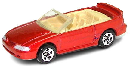 Hot Wheels 1996 - Collector # 378 - First Editions 1/12 - 1996 Mustang GT - Red - 5 Spokes - New / USA