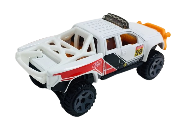 Hot Wheels 2018 - Theme / Ford Pickup Trucks 6/8 - Sandblaster - White / #58 - Walmart Exclusive