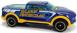 Hot Wheels 2020 - Collector # 185/250 - HW Rescue 3/10 - 2-Tuff - Blue / Surf Rescue - USA Card
