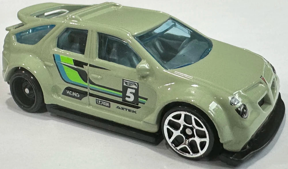 Hot Wheels 2025 - Collector # 205/250 - Wild Widebody 3/5 - Pontiac Aztek Custom - Pale Green / #5 - USA Card