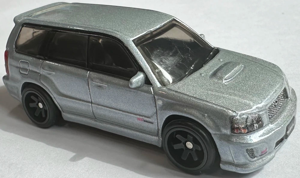 Hot Wheels 2025 - Premium / Car Culture / Fast Wagons 5/5 - Subaru Forester STI - Silver Metalflake - Metal/Metal & Real Riders