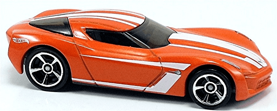 Hot Wheels 2013 - Collector # 209/250 - HW Showroom / Corvette 60th - 2009 Corvette Stingray Concept - Orange - USA Card