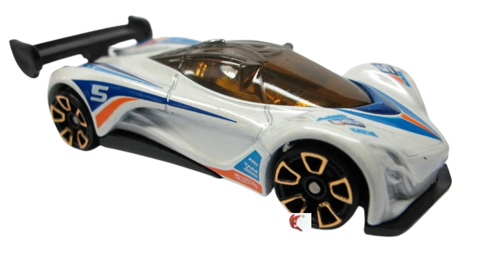 Hot Wheels 2012 - Collector # 096/247 - Faster Than Ever 06/10 - Mazda Furai - White - '5' / Blue & Orange Stripes - USA