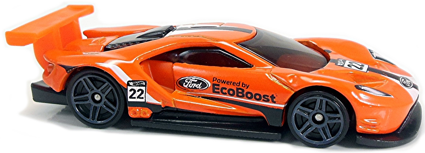 Hot Wheels 2018 - Collector # Collector # 071/365 - Legends of Speed 4/10 - 2016 Ford GT Race - Orange - USA 50th Card