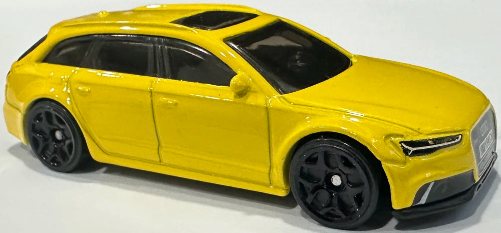 Hot Wheels 2026 - Collector # 066/250 - HW Euro 2/10 - '17 Audi RS 6 Avant - Yellow - Black Y5 Wheels - USA '2026' Card