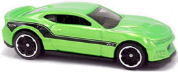 Hot Wheels 2018 - Collector # 188/365 - Muscle Mania 1/10 - 2017 Camaro ZL1 - Metallic Lime Green - IC