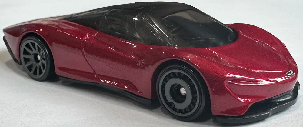 Hot Wheels 2025 - Collector # 209/250 - HW Exotics 5/5 - McLaren Speedtail - Metallic Volcano Red - USA Card