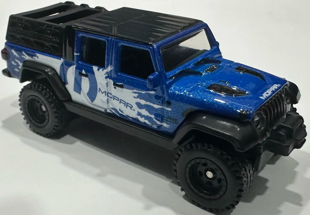 Hot Wheels 2024 - Premium / Car Culture / Terra Trek 2/5 - 2020 Jeep Gladiator - Metalflake Blue / MOPAR Graphics - Metal/Metal & Real Riders