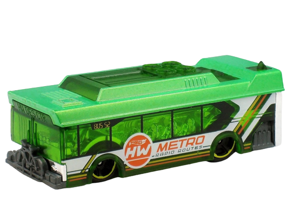 Hot Wheels 2021 - Collector # 155/250 - HW Metro 09/10 - New Models - Ain't Fare - Metalflake Green - USA Card