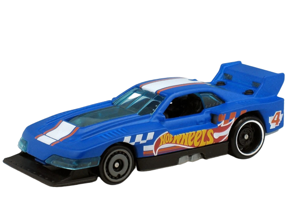 Hot Wheels 2021 - Collector # 210/250 - HW Race Team 05/10 - New Models - GT-Scorcher - Satin Blue / #4 - AeroDisc Wheels - USA Card